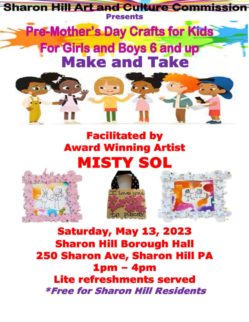 SHACC Pre-Mothers Day Craft and Kids Make and Take Flyer